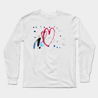 HEARTS AND DOTS Long Sleeve T-Shirt